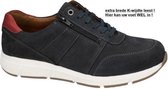 Solidus -Heren -  blauw donker - casual schoenen - maat 42