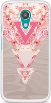 Motorola Moto G 2014 hoesje - Floral wood
