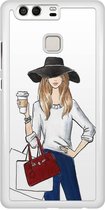Huawei P9 hoesje - Fashionista - Wit