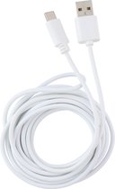 All Ride oplaad- en sync-kabel  - type C - 300 cm - extra lang - Wit