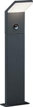 LED Tuinverlichting - Buitenlamp - Trion Pearly - Staand - Bewegingssensor - 9W - Mat Zwart - Aluminium - BSE