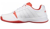 K•Swiss COURT SMASH OMNI - WHITE/FIESTA - Tennisschoenen