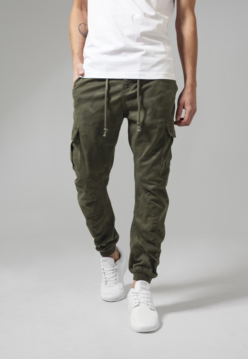 Urban Classics Cargo Jogging Heren Trainingsbroek – M Woodland