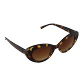 Visionmania Zonnebrillen Dames Cat Eye - UV 400 - Bruine lenzen - Bruin frame