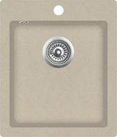 Gootsteen enkele bak graniet beige