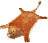 Leeuwenvloerkleed pluche 205 cm bruin