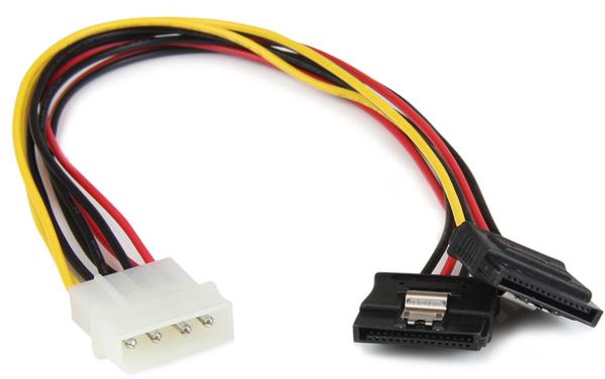 StarTech.com 30cm LP4 naar 2x Vergrendelbare Y-adapter Splitterkabel