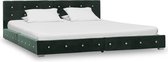 Bedframe fluweel groen 180x200 cm