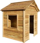 Buitenspeelhuis 123x120x146 cm FSC grenenhout