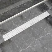 Doucheafvoer rechthoekig bubbel 1030x140 mm roestvrij staal