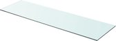 Wandschap transparant 90x25 cm glas