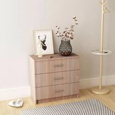 Ladekast 71x35x69 cm spaanplaat eiken