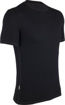 Icebreaker Anatomica Crew Top T-shirt Heren, zwart Maat XL