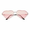 Freaky Glasses® – Hartjes Bril - Festival Bril – Rave Zonnebril – Gabber - Dames – Heren - Roze