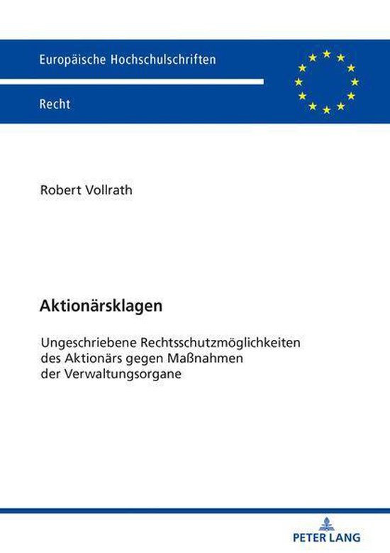 Europaeische Hochschulschriften Recht 6144 - Aktionaersklage ... - cover