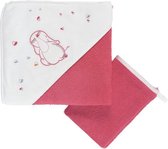 Noukie's Baby Handoek met Capuchon en Washandje - Badcape - Badhanddoek - Washandje - Baby