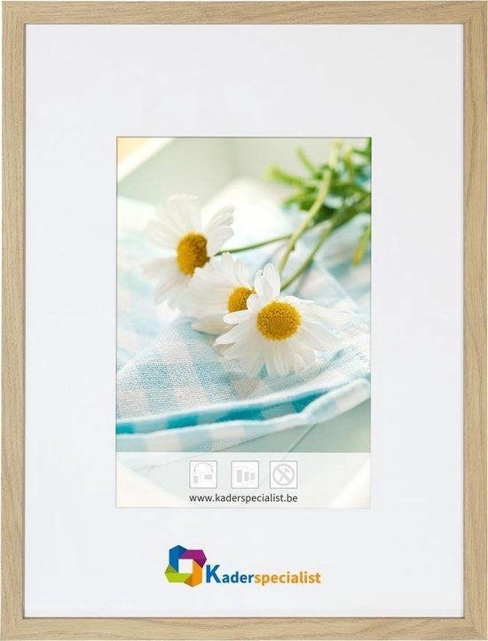 Cadre Photo Plat en Bois - Cadre Photo - 20x30 cm - Verre Transparent - Chêne Naturel - 15 mm