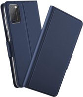 Samsung Galaxy A41 Luxe Portemonnee Hoesje Blauw