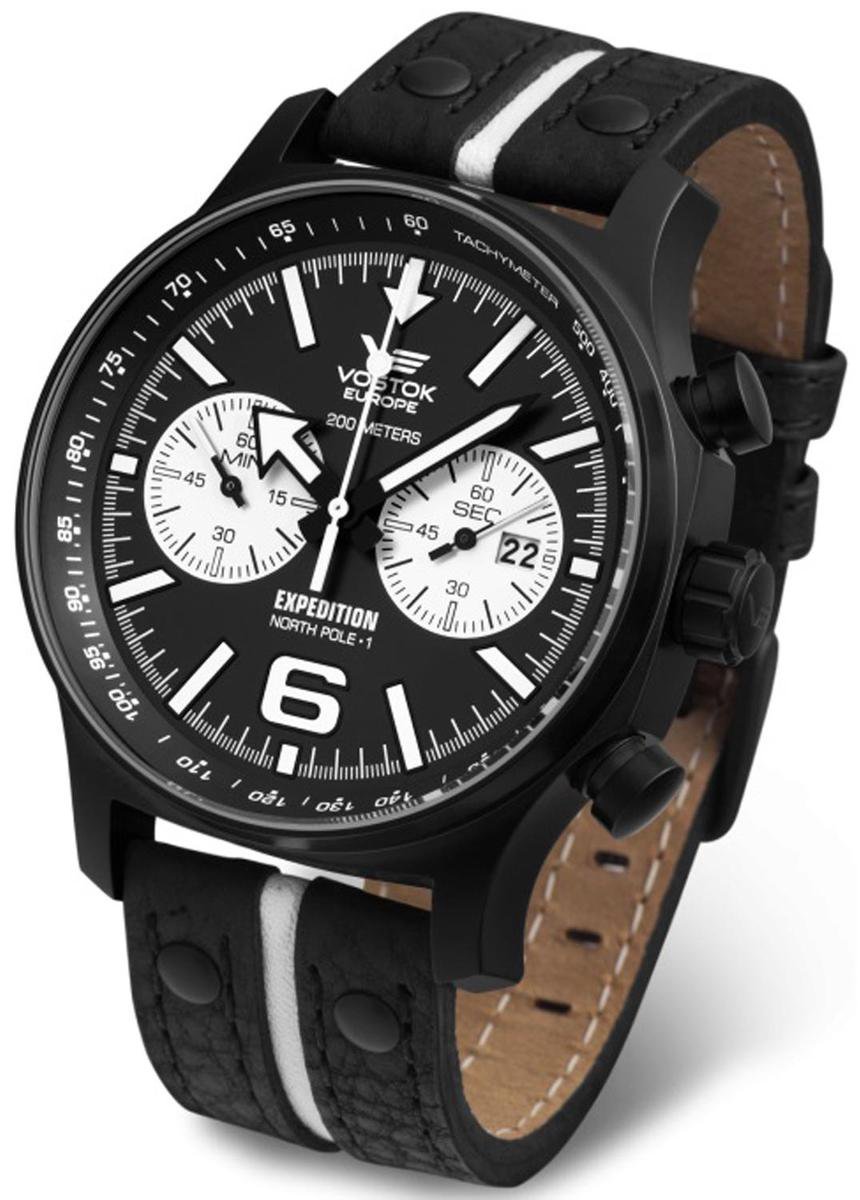 Vostok Europe 6S21-5955199 horloge heren - zwart - edelstaal