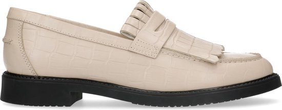 Sacha - Dames - Beige croco loafers met jamboreeklep - Maat 37 | bol.com