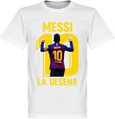 Messi La Desena T-Shirt - Wit - L