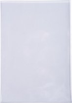 5x Pak van 10 beschermhoezen - enkel - PVC 30/100ste - 24x32cm, Transparant