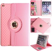 P.C.K. Luxe Hoesje/Boekhoesje/Bookcover/Pasjes/draaibaar lichtroze geschikt voor Apple iPad MINI 4 & MINI 5