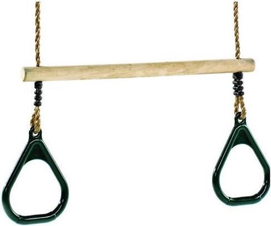Lijken Arabische Sarabo Bemiddelaar Kinder speeltoestel trapeze met ringen groen 16 x 21 cm - Buitenspeelgoed -  Turn/gym... | bol.com