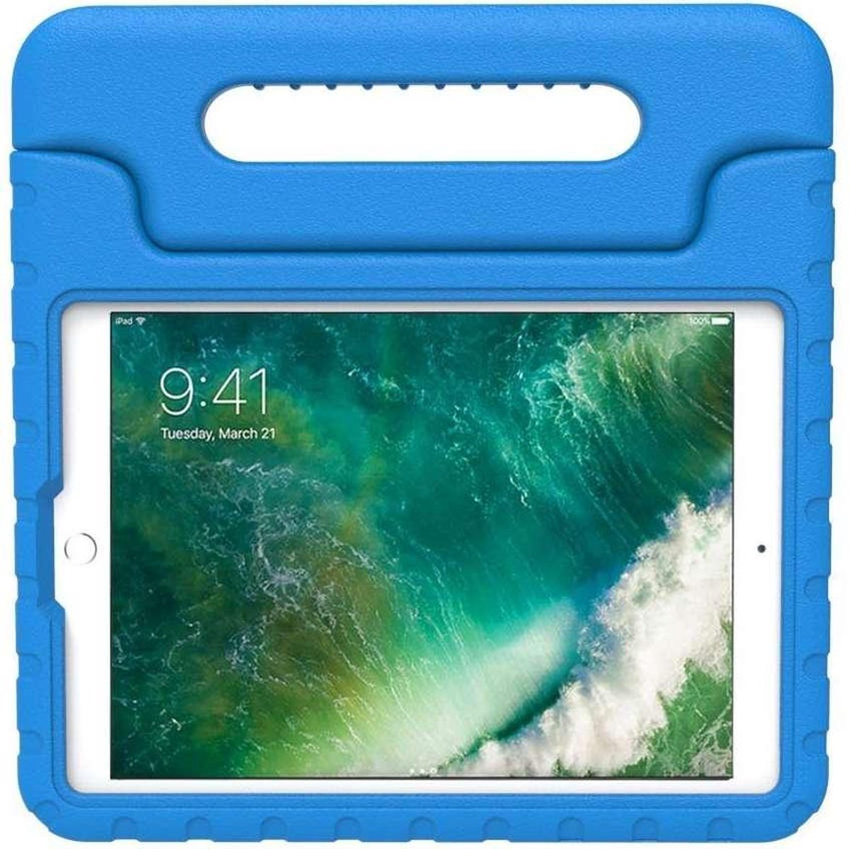 Just in Case tablet Hoes Kinderen geschikt voor iPad Pro 10.5 (2017) - Kinderhoes Tablet Classic - Blauw