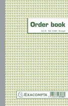 10x Orderbook gelijnd 21x13,5cm 50 blad doorschrijfpapier dupli