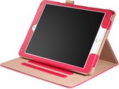 Dasaja leren case / hoes roze geschikt voor iPad Air 1 / Air 2 / 9.7 (2017) / 9.7 (2018) incl. standaard met 3 standen