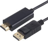 Displayport Male naar HDMI Male Adapter Kabel | 1.8M | Zwart / Black