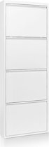 Kave Home - Schoenenrek Ode 50 x 136 cm 4 deuren wit