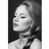 Bijoux Pour Toi - Halsband - 'Sexy' - Steentjes - Zwart