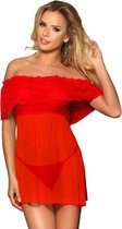 Subblime - elegante jurk - sexy jurkje - exclusief design - maat S/M - rood / sex / erotiek toys