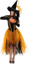 ESPA - Oranje heksen outfit voor dames Halloween - L