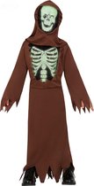FIESTAS GUIRCA, S.L. - Bruin skelet monnik kostuum voor kinderen - 122/134 (7-9 jaar) - Kinderkostuums