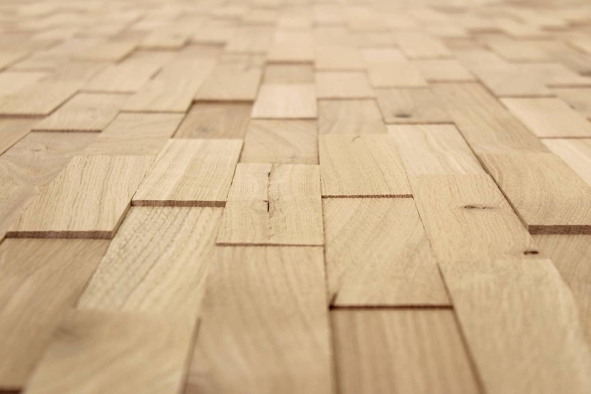 wodewa Wandbekleding van hout, 3D, eiken, natuur, 1 m², bekleding, hout, gevelplaat, hout, binnen, wandpanelen, wanddecoratie, binnen, natuur