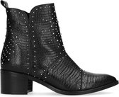 Sacha - Dames - Zwarte cowboylaarsjes met studs - Maat 37