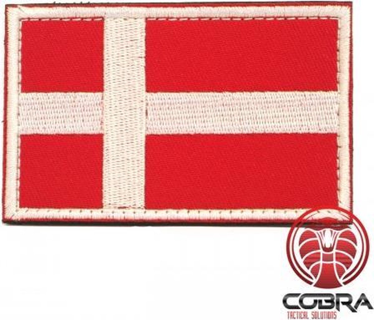 vlag Denemarken militaire geborduurde patch embleem met klittenband