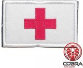 Medic Medical EMS EMC rode kruis geborduurde patch embleem | Velcro | Military Airsoft