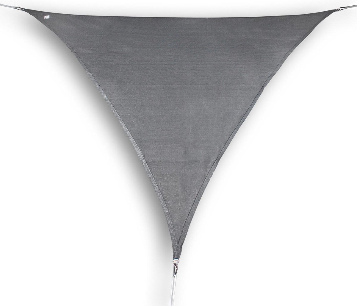 hanSe® Schaduwdoek Driehoek Gelijkbenig Waterdoorlatend 4x5x5 m Grijs