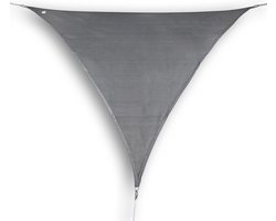 hanSe® Schaduwdoek Driehoek Gelijkbenig Waterdoorlatend 4x5x5 m Grijs