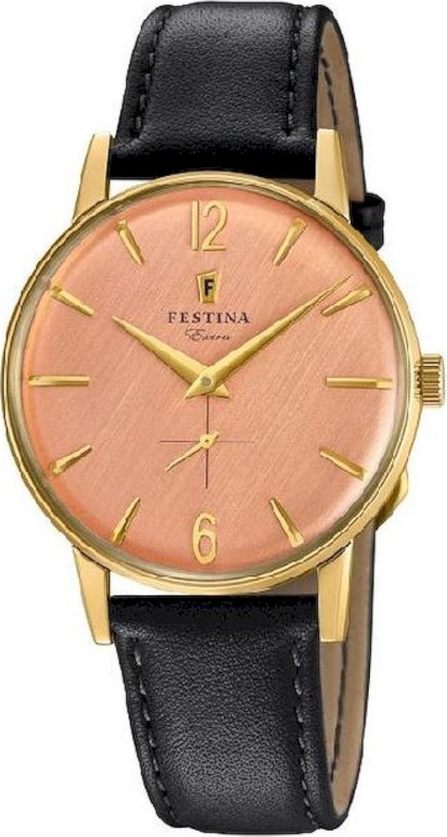 Festina F20249-3 Vintage - Horloge - Staal - Doublé - Ø 36 mm