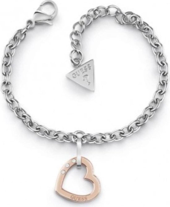 GUESS - Armband - Dames - UBB29078-S - HEARTED CHAIN | bol.com