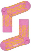 Happy Socks Flash Lightning Half Crew Socks Pink, Maat 36/40