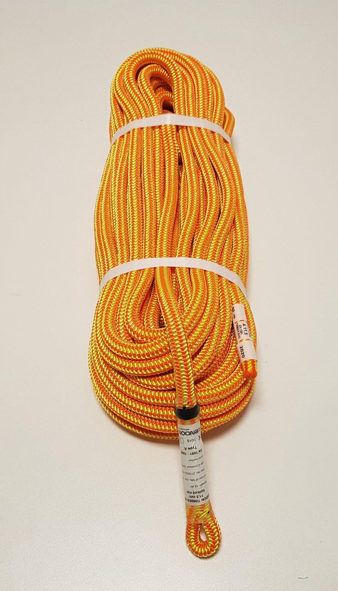 Tendon Timber EVO Touw Ø11.5mm met 1 x gevlochten oog; rol 30 of 50m - rol 50 m