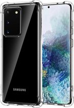 Samsung Galaxy S20 Hoesje Shock Case Siliconen | Transparant