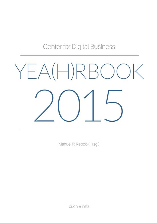 Center for Digital Business Yea(h)rbook 2015 - cover