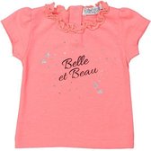 T-Shirt Dirkje Neon Pink Belle est Beau maat 80